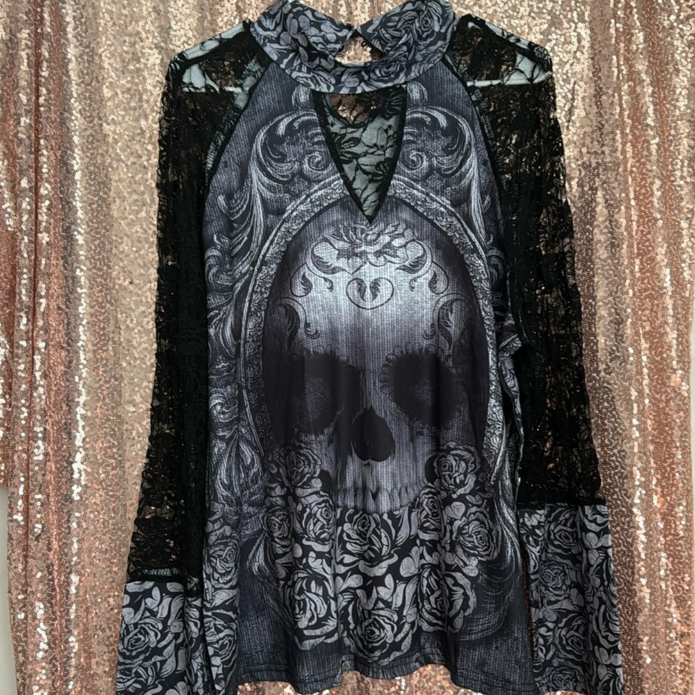 Gothic lace blouse